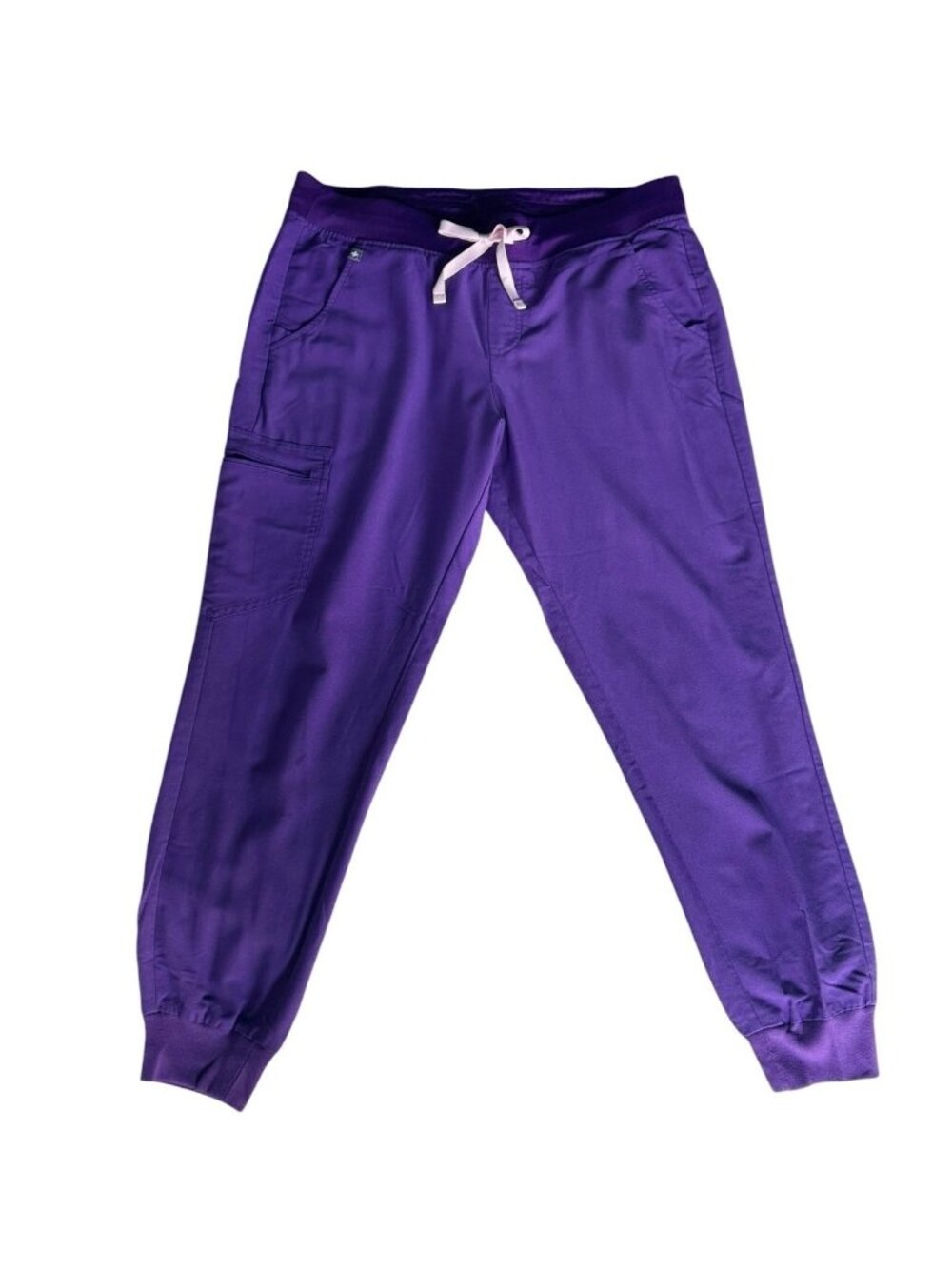 Figs Women's Sz L Zamora Jogger Scrub Pants Purple Technical Collection